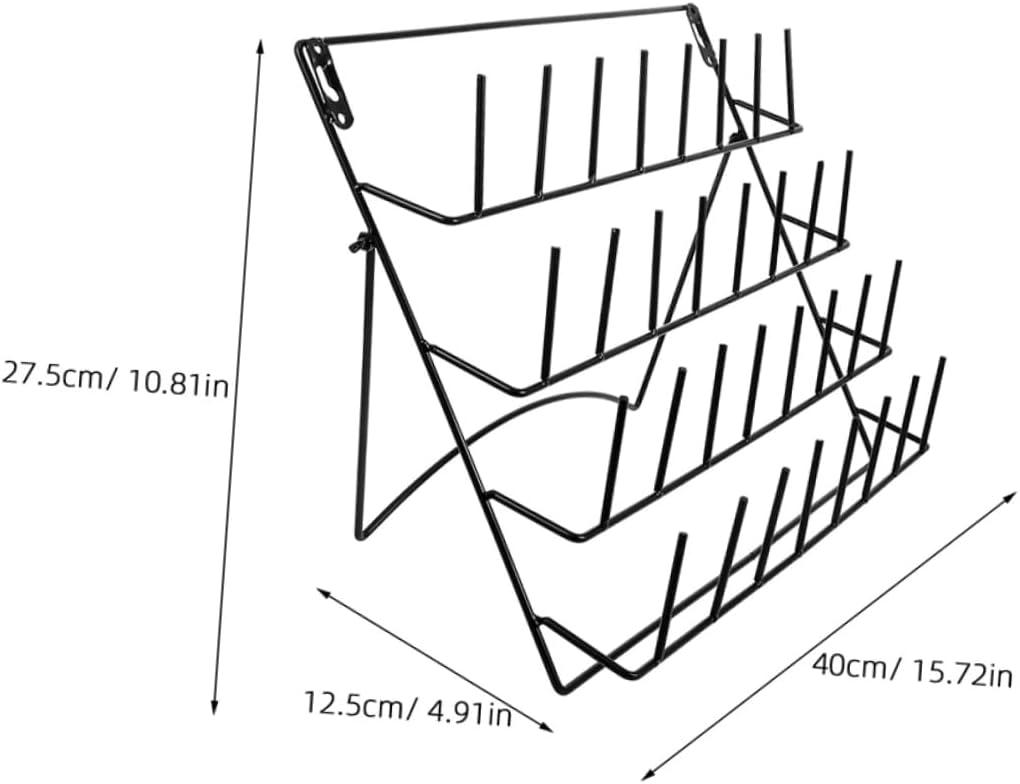 PRETYZOOM 2Pcs Wall Mounted Drying Rack Multifunctional Display Rack for Organizing Glasses Bottles Decor Storage