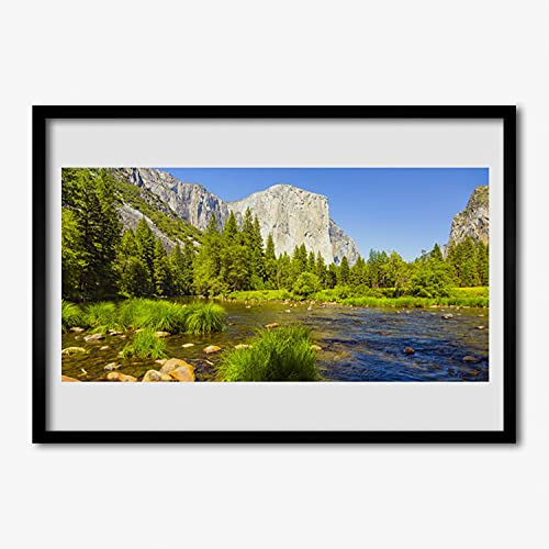 Image photo affiche avec cadre salon décoration murale nature 70x50 cm
