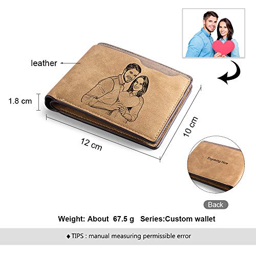 Personalized Picture Wallet Custom Engraved Name Father's Day Photo Gifts for Men Dad Husband Boyfriend Him Grandpa2