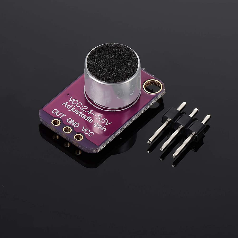 MAX4466 Microfoon Versterker Module met Microfoon - MAX4466MICMOD MAX4466 Microfoon Versterker Module met Microfoon - MAX4466MICMOD