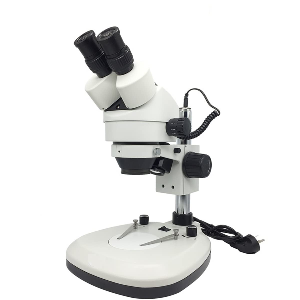 Lab Microscope Accessories 7X-45X Zoom Trinocular Stereo Microscope Illuminated Digital Microscope with USB Digital Camera Eyepiece(Only Microscope)