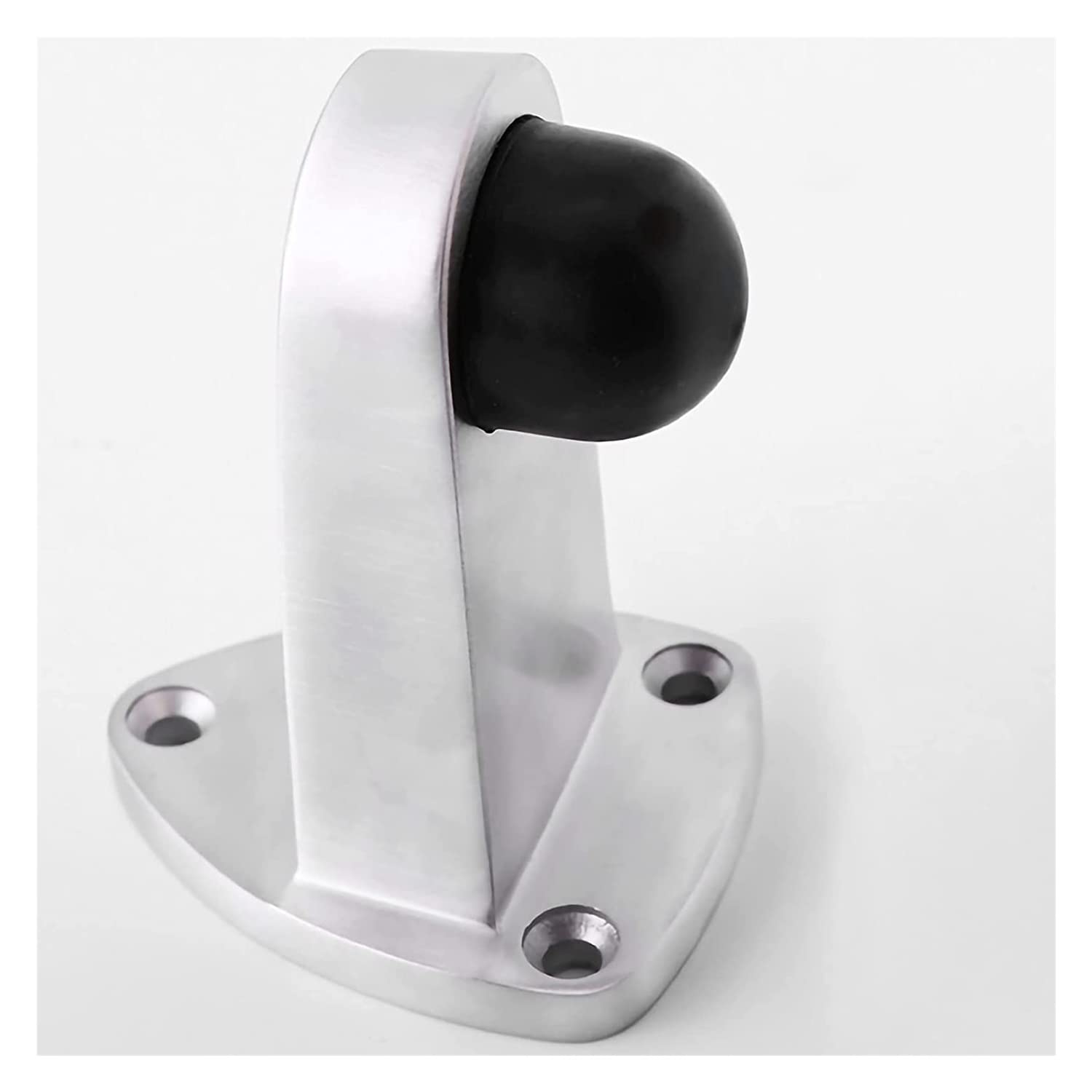 Butée de porte en acier inoxydable butée de porte en caoutchouc murale avec vis pour cloison saine
