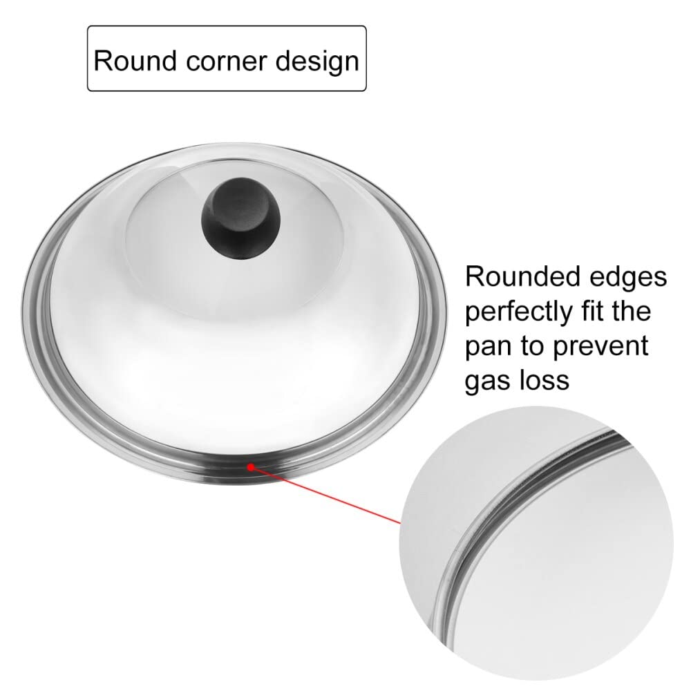 Coperchio A Cupola Per Wok 34cm - Acciaio Inox, Sfiato Vapore, Manico Anti-caldo - Foto 5