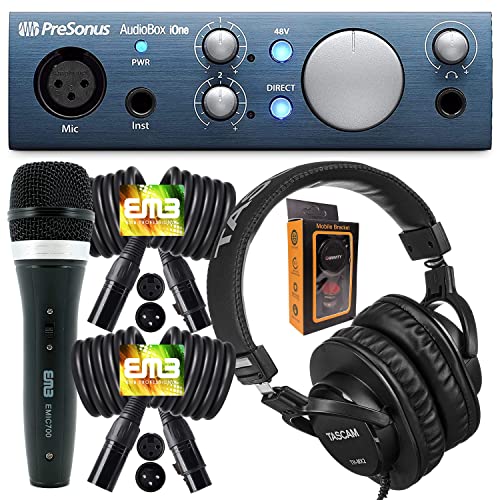 PreSonus AudioBox iOne 2x2 USB/iPad I[fBIC^[tF[X Studio One ArtistAbleton Live Lite DAWR[fBO\tgEFA EMBP[uƃ}CNpbP[W PK2oh