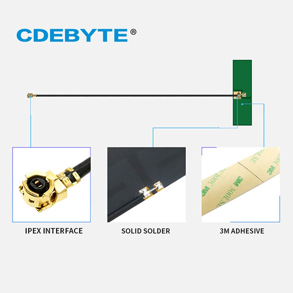 Antenna incorporata 2,4 GHz 5,8 GHz 2dBi PCB IPEX EBYTE TXWF-PCB-4212 Omnidirezionale