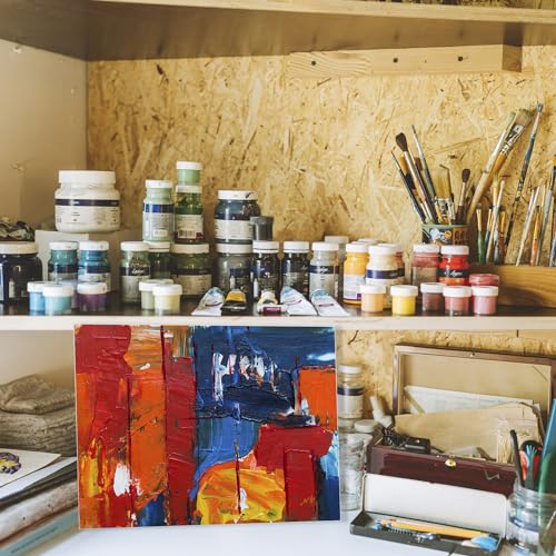 Halobios Canvas Boards for Painting 8x10 Inch, 48 Pack Blanck Canvas Panels Art Painting Supplies, 100% Cotton Primed Painting Supplies for Acrylic, Oil, Tempera & Watercolor Paint by Halobios - Used condition - Image 8