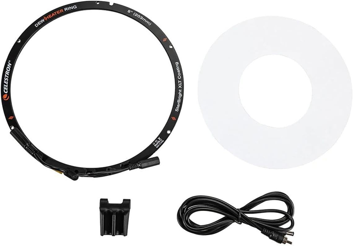 Celestron - Dew Heater Ring - Aluminum Dew Prevention - Compatible 8" Schmidt-Cassegrain, EdgeHD, RASA Telescope