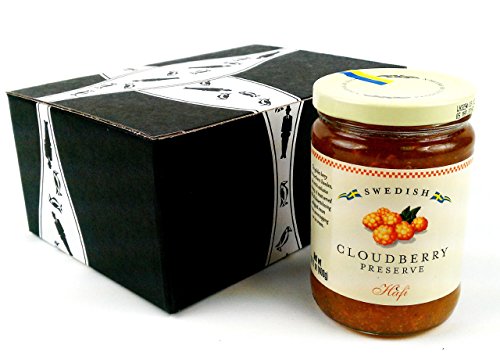 Hafi Cloudberry Preserves, 14.1 oz Jar in a BlackTie Box