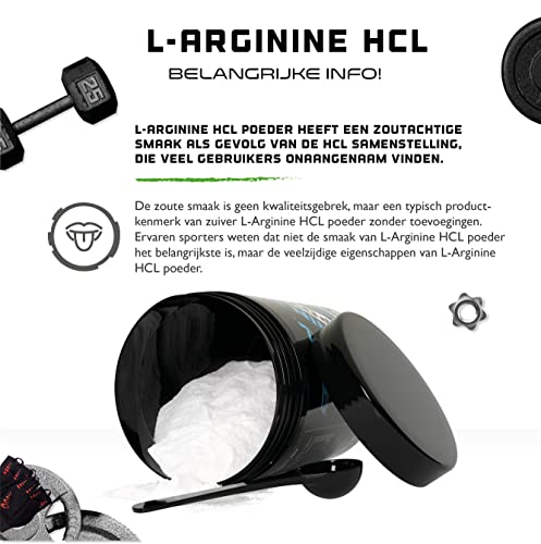 L-Arginine HCL - 500 g - L-Arginine Hydrochloride - Premium: plantaardige L-Arginine HCL - Optimale oplosbaarheid - Puur… - Image 3