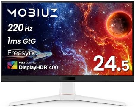 （20:30時点） ベンキュージャパン BenQ MOBIUZ EX251 ゲーミングモニター(24.5インチ/Full HD/220Hz/1ms/HDR 400/スピーカー(2.5W×2)搭載/FreeSync/輝度自動調整(B.I.+ Gen2)搭載)