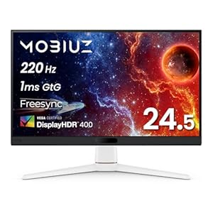 ベンキュージャパン BenQ MOBIUZ EX251 ゲーミングモニター(24.5インチ/Full HD/220Hz/1ms/HDR 400/スピーカー(2.5W×2)搭載/FreeSync/輝度自動調整(B.I.+ Gen2)搭載)