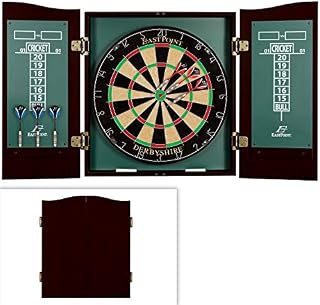 EastPoint Sports Derbyshire Bristle Dartboard and Cabinet Set, Green