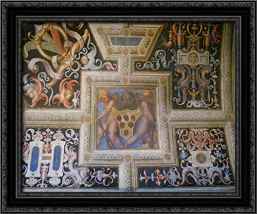 Volta 24x20 Black Ornate Wood Framed Canvas Art by Jacopo Pontormo
