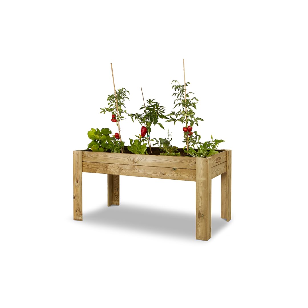 Hortalia Huerto Urbano - Jardinera de Madera Mesa de Cultivo - Protección Autoclave Nivel IV - Gardenbrico (XL80)