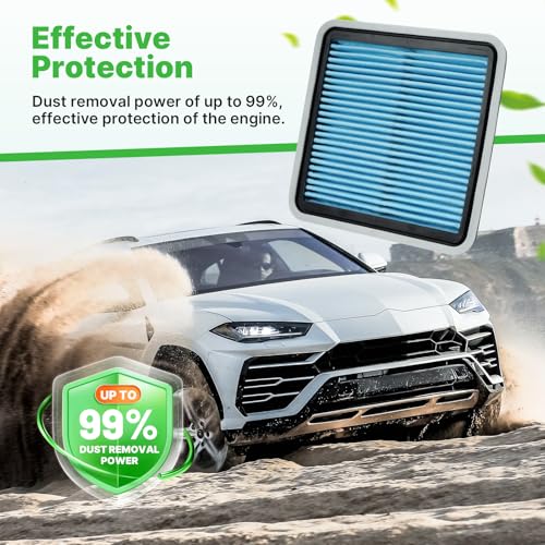 Image of 2PCS Engine Air Filter Fit for Subaru Outback 2005-2019, Forester 2009-2018, Impreza 2008-2016, Legacy 2005-2019, WRX 2013-2021 Air Filter Replacement Engine Filter Car Accessories# 16546AA090