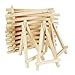 Produktbild KBNIAN 20 Stücke Mini Holz Staffelei Dreieck Staffelei Bilderrahmen Display Dreieck Faltbar Holzstaffelei für Hochzeit weihnachten Party & Bar15.5*8*1.7cm