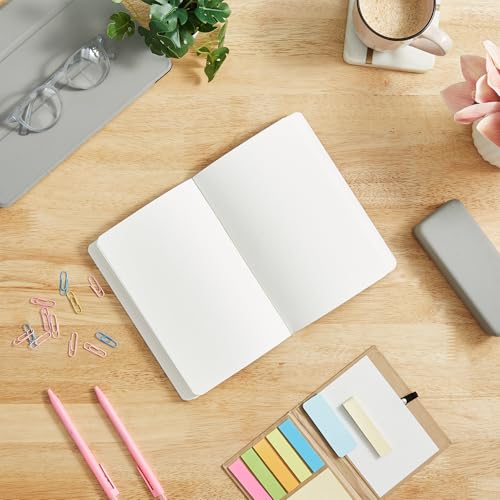 Image of Amazon Brand - Solimo A5 Dot Grid Journal | 100 GSM | Flat Lay Binding | Rounded Corners | Suitable for Sketching or Doodling, To-do lists & more (160 Pages)