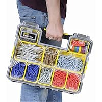 STANLEY FatMax Werkzeug-Profi-Organizer/Werkzeug Organizer (44.6 x 7.4 x 35.7 cm, flache Fächer, mit Klappdeckel und Kunststoffschnallen, 10 herausnehmbare Boxen) 1-97-519 – Ansicht 4