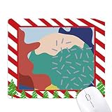 l'art de couleur abstraites tendance plantes tapis de souris canne de noël du tapis.