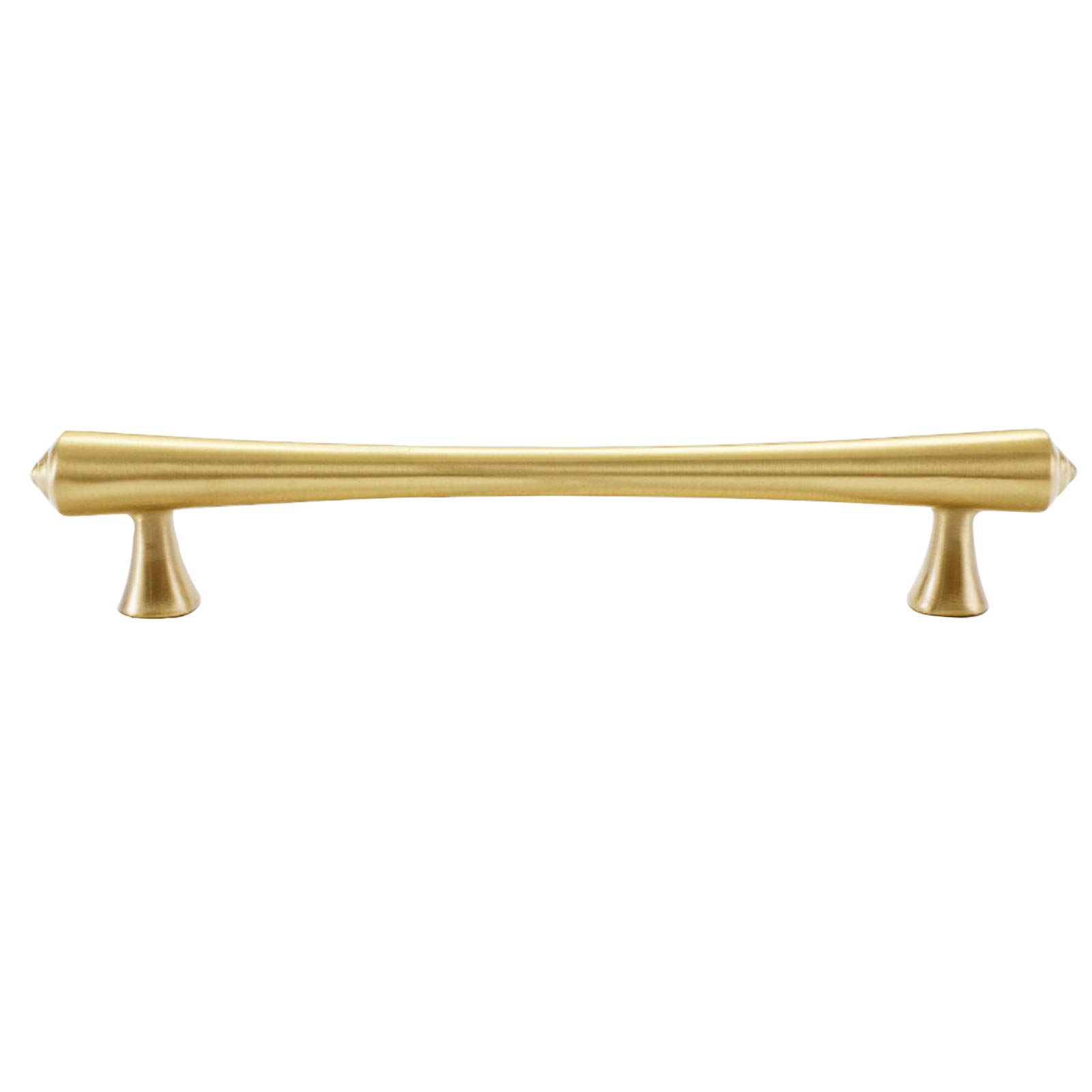Voplivat Onecolor Kitchen Cupboard Handles, Solid Copper Bow Cabinet Knob Drawer Pull Multiple Sizes Single Hole 64-192Mm(Hole Distance: 160Mm)
