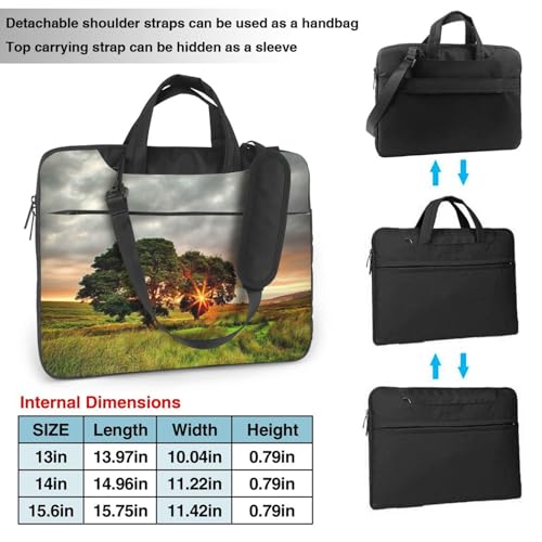 Sac pour ordinateur portable résistant aux chocs sacoche bandoulière lever de soleil