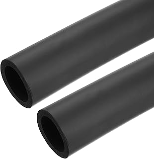 uxcell 2pcs 3.3ft Pipe Insulation Tube 1 3/4 inch(45mm) ID 2 3/8 inch(60mm) OD Foam Tubing for Handle Grip Support, Black