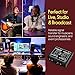 PYLE-PRO Premium Direct Injection Audio Box - Passive DI Unit Hum Eliminator w/ Input Attenuator to Connect Guitar & Bass - 1/4 Inch Impedance Transformer Connector to Balanced & Unbalanced XLR-PDC22 , Black