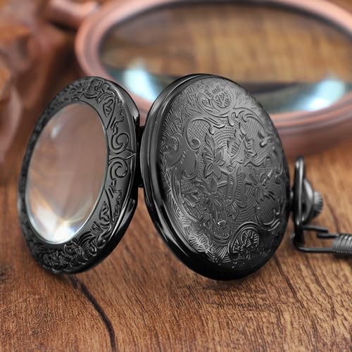 Reloj de bolsillo de cuarzo para caballero idóneo para bodas y galas elegantes 5