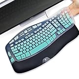Revêtement de clavier en silicone ultra fin : la protection de clavier de 0,3 mm d'épaisseur restaure la police d'origine dans la plus grande mesure, réduisant les interférences de frappe.
