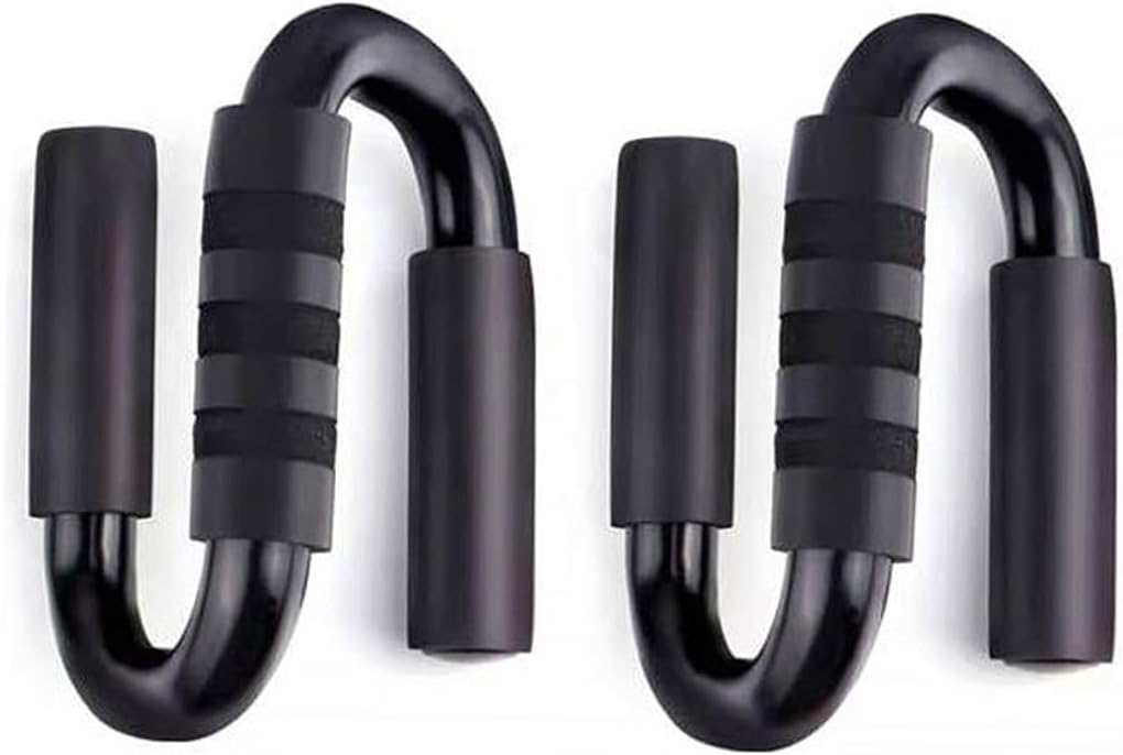 1 Pair S Shape Rack Fitness Equipment for Chest and Abdominal Training Stable Design with Black Handles for Home Workouts Bracket for Enhanced Strength Training
