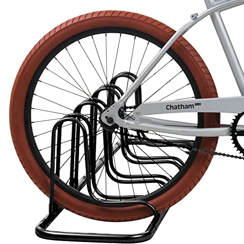 Image of Retrospec Stash Rack 2, 4 & 5 Bike Floor Stand Bicycle Storage Organizer for Mountain Bike, Road Bike, Weather Resistant Fine Powder Steel Coating Fits Wheels up to 3 inch | for Mountain Bike, Road Bike, Weather Resistant, Fits Wheels up to 3 inch