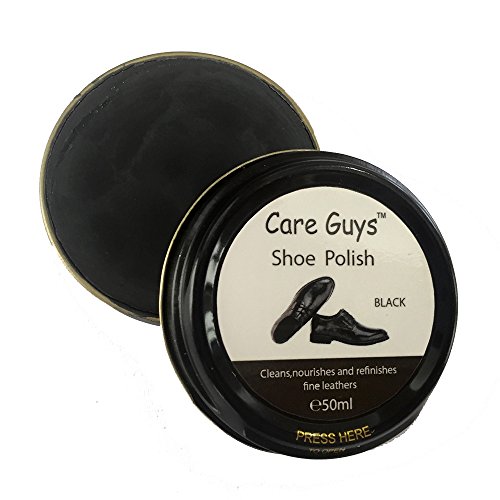 Shoe Polish Wax by Care Guys: Black Wax for Leather Shoes – 2.7oz Cleans, Nourishes & Refines - Thumbnail 3