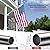 YKFLY Flag Pole Kit 5ft Flag Pole for Outside House, Flag poles with Tangle Free Flag Pole Rings for 3x5 American Flag Mounting Bracket Stainless Steel Heavy Duty for Yard Truck Boat(without Bracket)
