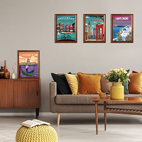 Outus 9 Pieces Vintage National Park Posters, National Park Art Prints Nature Wall Art And Mountain Print Set Abstract Travel Unframed For Hikers Campers Living Room Decor thumb #4