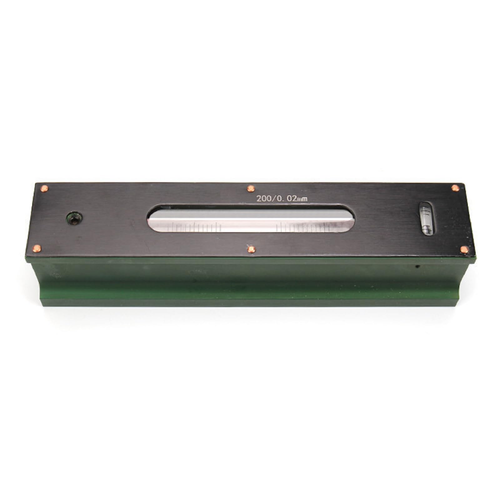Strumento di misurazione industriale, 100 mm, 0,02 mm, livella con scanalatura a V, strumento di precisione in acciaio al tungsteno (200 mm)