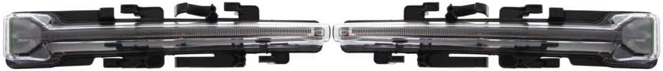 For 2011-2013 Ford Fiesta Pair Driver and Passenger Side Parking Light DOT Certified LED w/Bulbs FO2520188 FO2521188 - Replaces BE8Z 13200 B BE8Z 13200 A ;