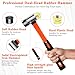 Floor Gap Fixer Tool Kit With Rubber Mallet & 10 Reusable Sticky Pads& Knee Pad,Suction Cup Laminate/Vinyl Flooring Tool For Fix Gaps,Heavy Duty Floor Gap Repair Kit For Vinyl Plank Hardwood Floor