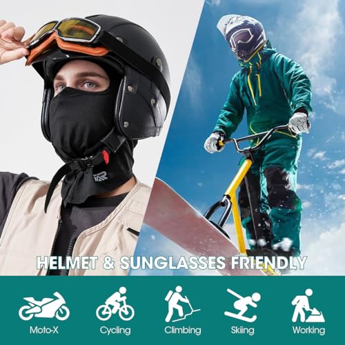 Image of 3 Pieces Balaclava Face Mask Breathable Sun Protection Motorcycle Outdoor Sport Full Face Cover for Men and Women