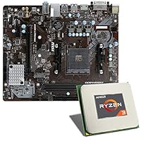 AMD Ryzen 3 3200G / MSI A320M-A PRO MAX Mainboard Bundle | CSL PC Aufrüstkit | AMD Ryzen 3 3200G 4X 3600 MHz, GigLAN, 7.1 Sound, USB 3.1 | Aufrüstset | PC Tuning Kit
