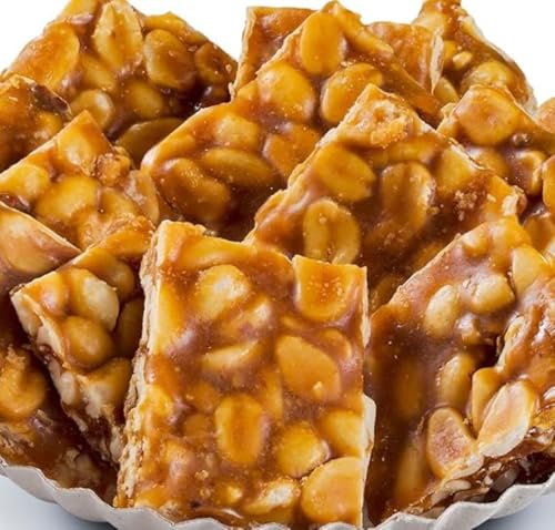 Peanut Brittle │500 gram Sharing Bag│ Original Peanut Brittle - Roasted Peanuts In Caramel Retro Sweets 1 Kilo Bulk Bag by Candy Hive - Timeless Treats, Authentic Flavour
