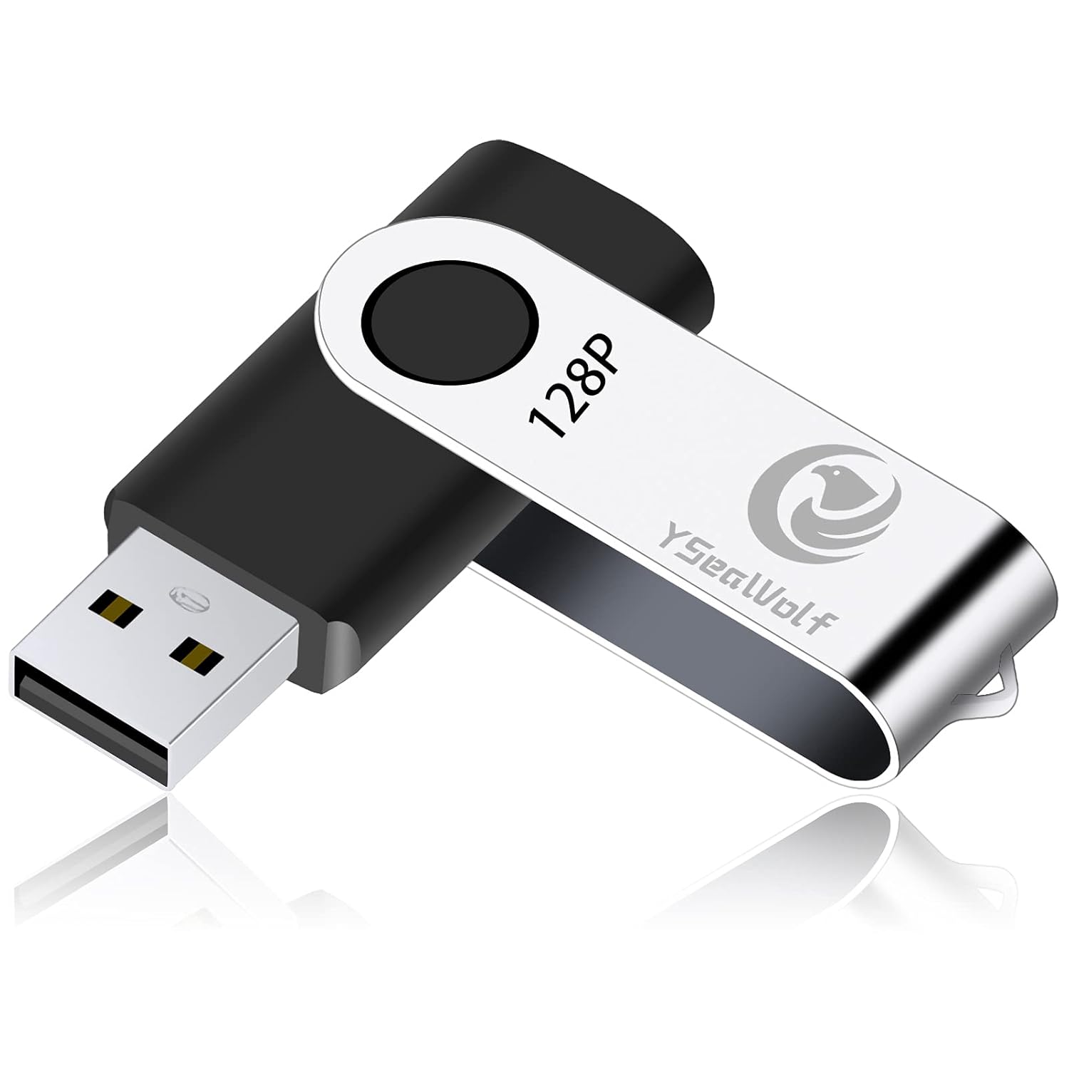 USB Flash Drives for iPhone YSeaWolf 128GB [3in1] OTG Jump Drive
