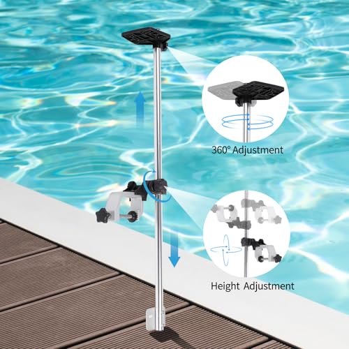 Image of Portable Transducer Mount, 360 Adjustable Rotatable Fish Finder Mount, Transducer Mounting Bracket for Boat Canoe Kayak
