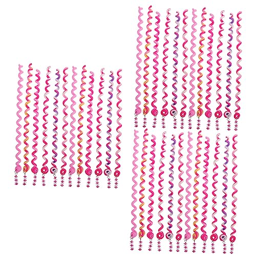 Clips à cheveux spirales colorés tresses filles accessoires coiffure nattes x36