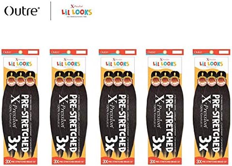 Vista 4 de Outre X-Pression - Lil Looks - Pre Stretched Calming Braid 32" 3X