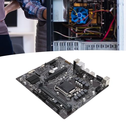 Fabater Computer Motherboard, H510M S2 DDR4 3200MHz Gaming Motherboard for 10th 11th Gen Core CPU Processors I5 10400 I5 11400, PCIe 3.0 X16, M.2, Realtek 8118, DVI Slot - Image 4