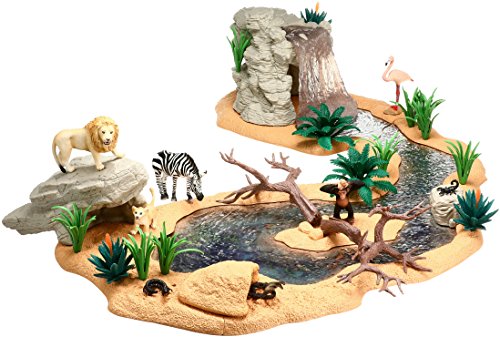 Schleich 42321 - Große Abenteuer Wasserstelle, mehrfarbig – Bild 3