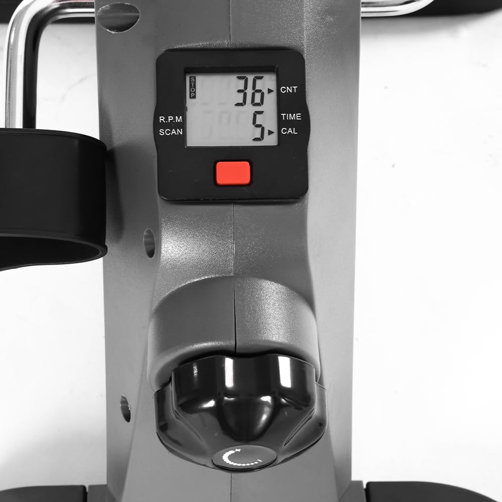 BAKAJI Pedaliera Allenamento Braccia Gambe Cyclette Cycle Bike Ginnastica Passiva Esercizio Fitness Riabilitazione Anziani