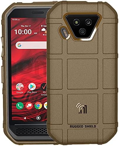 NakedcellphoneSpecial Ops Series Compatible with Verizon Kyocera DuraForce Ultra 5G UW (E7110) Case, [Brown] Tactical Armor Rugged Shield Phone Cover [Anti-Fingerprint, Matte Grip Texture]