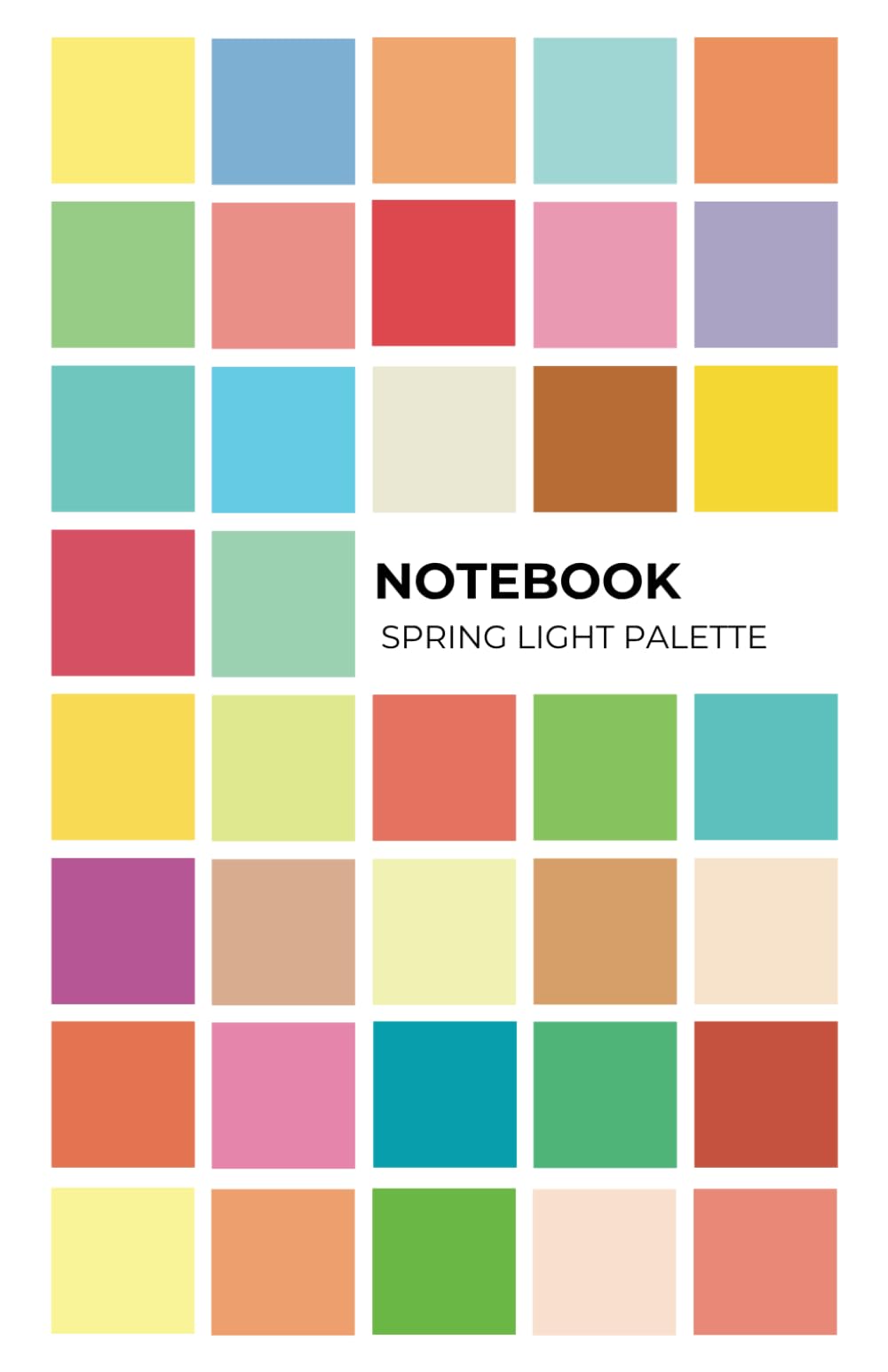 Notebook spring light palette: Ideal for a special person who likes style, fashion, trends and is interested in color and beauty types analysis