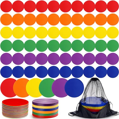 Marqueurs de sol TPE Tinideya (60 pcs) pour entraînement d'agilité au football et basket